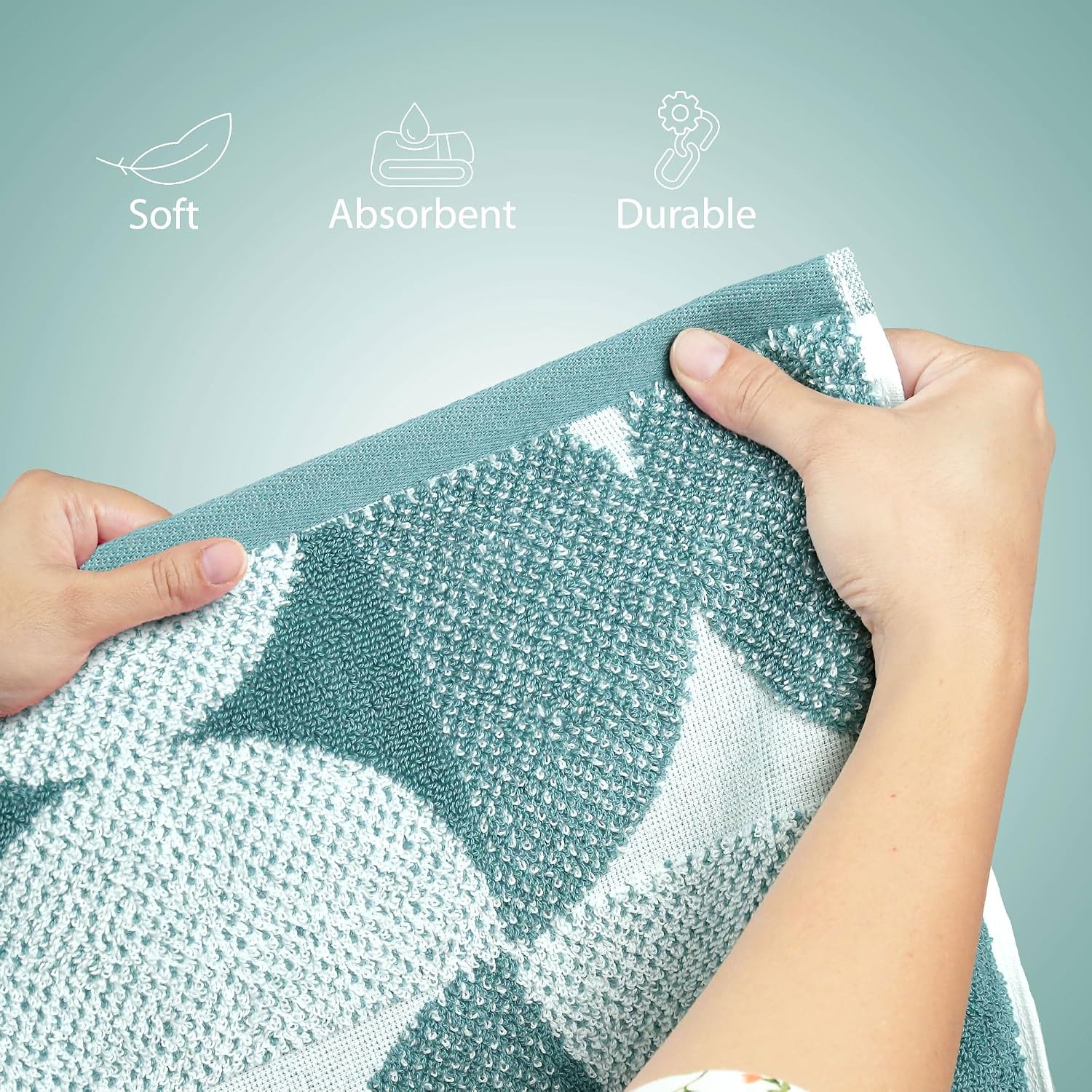 Mytrident Bath Towel 600 Gsm | 100% Cotton Fashion Bath Large Size Towel Ultra Soft, Super Absorbent, Luxurious, Amazingly Plush (Mineral Blue)