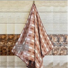 Cotton Bolls Textiles Microfiber Towels 280 Gsm | Soft Coral Fleece Towel With Hook Quick Dry Super Absorbent Bath Towel For Men & Women (Sketch Brown)