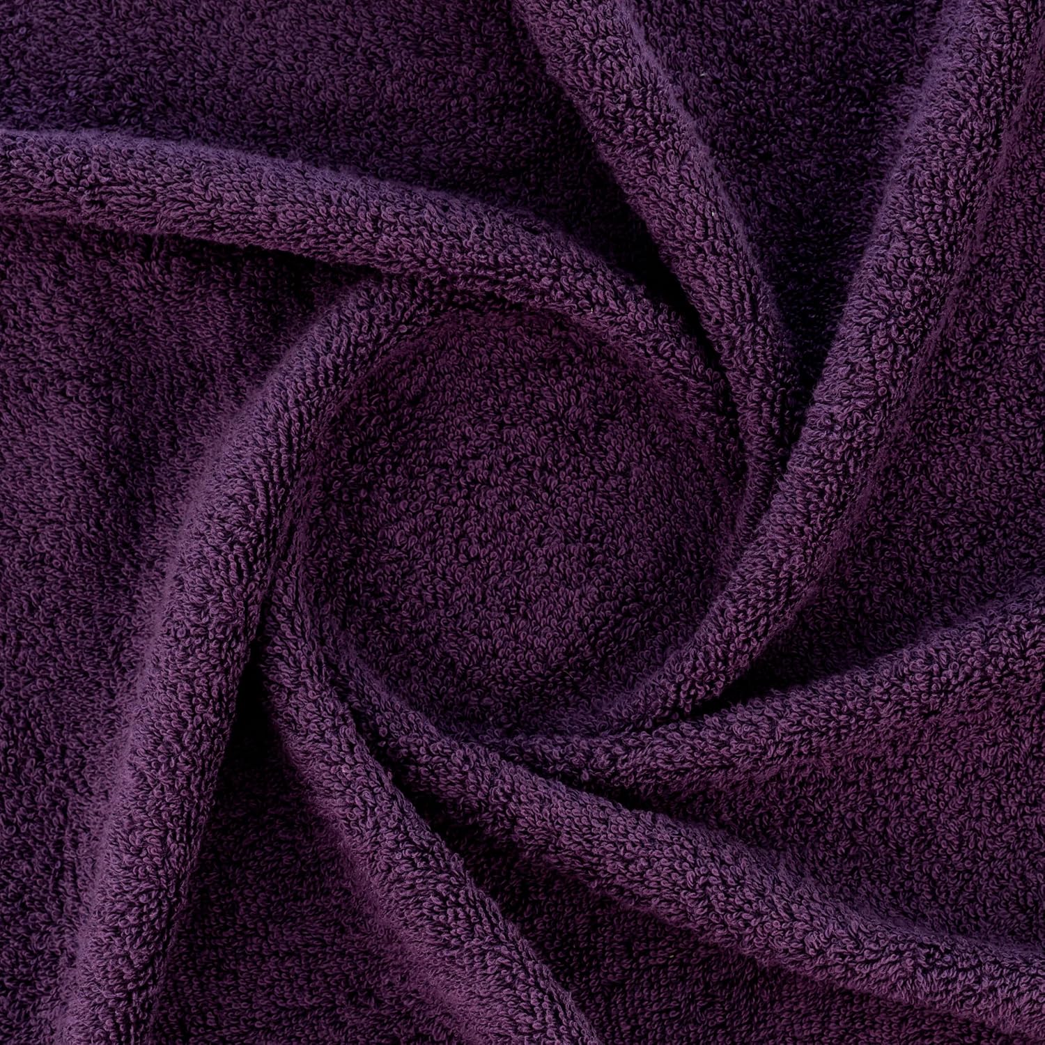 Casa Copenhagen Egyptian Cotton Solitiare 1 Pcs Large Bath Towel 500 Gsm (Dark Purple)