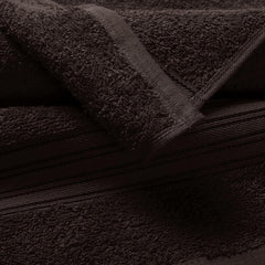 Boutiquo 100% Cotton 2 Bath, 2 Hand & 2 Face Towels 1800 Gsm | Eco-Friendly Towels For Men & Women Ultra Soft & Highly Absorbent - Chocolate Brown (Set Of 6)