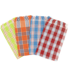 Spillbox Soft Cotton Hand Towel 800 Gsm | Use For Face, Kitchen, Dish Cloth Quick Absorption & Faster Drying (Fluro, Red, Orange & Blue)- Pack Of 4