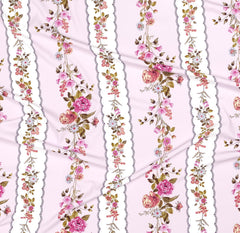 100% Cotton Double Bed Bedsheet Set With 2 Matching Pillow Covers | 90 X 90 Inches, Light Pink - Ideal For Villas, Guest Houses, & Daily Home Use Double Bedsheet