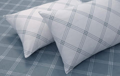 Single Bedsheet Cotton With 1 Pillow Cover - 55 X 88 Inches, Grey & White | Lightweight, Soft & Breathable - Perfect For Gifting On Weddings Bedsheet