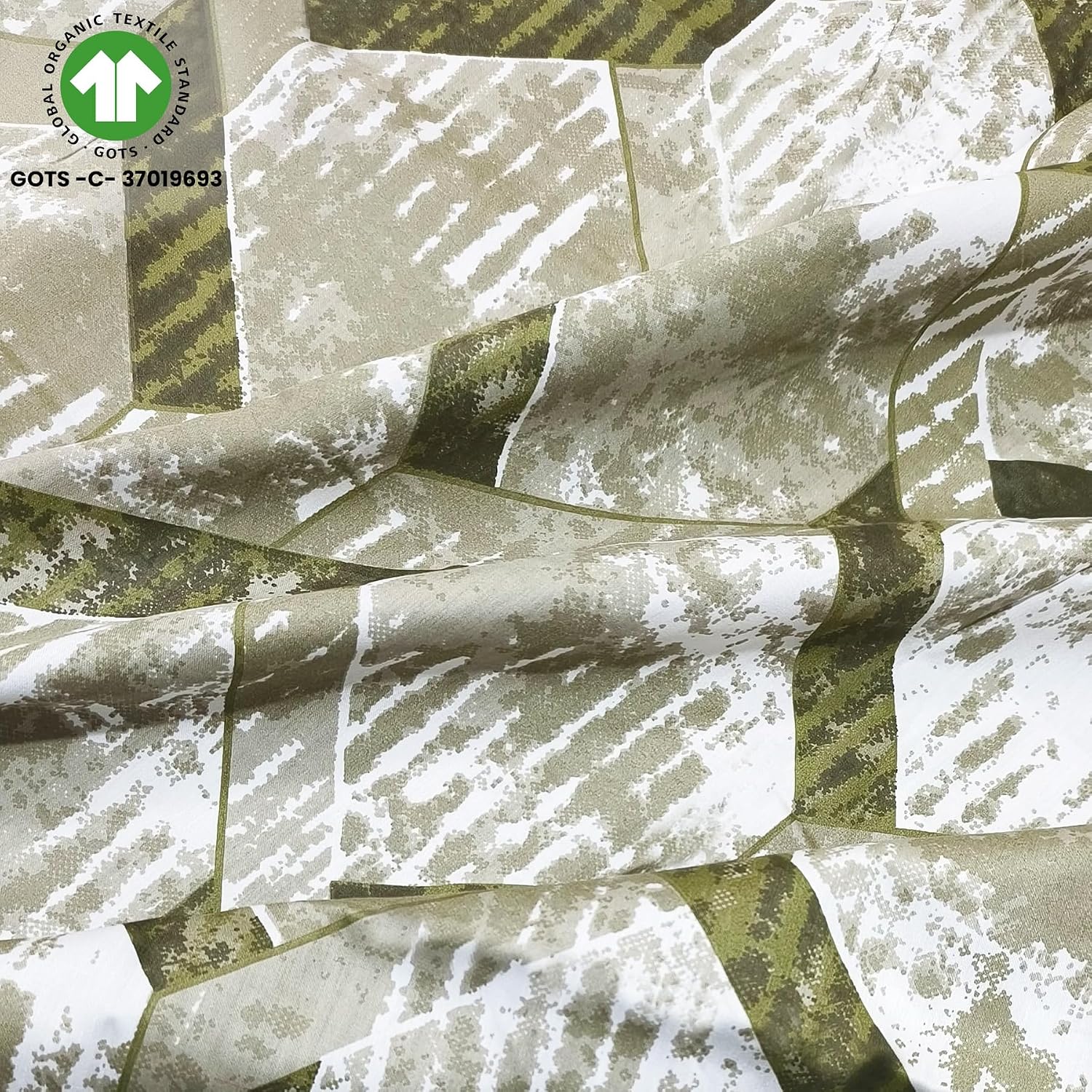 Olive Green King Size Bedsheet With 2 Pillow Covers - 108 X 108 Inches | Luxurious Printed Flat Sheets | Perfect For Home Decor & Gifting