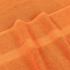 Rewop Microfiber Bath Towels 1200 Gsm | Large Size-Super Soft Coral Fleece Bathing Towel With Hook Quick Dry Super Absorbent-Bath Towel For Men & Women (Orange)- Pack Of 2