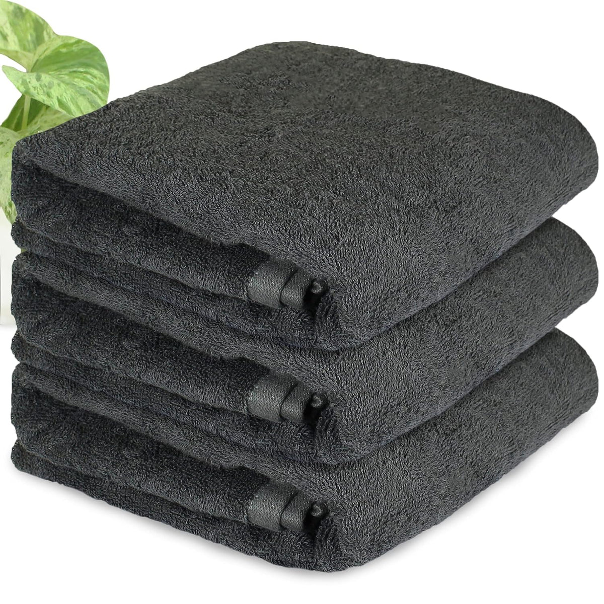 Heelium Bamboo Bath Grey Towel 400 Gsm, Soft, Absorbent, Quick Dry
