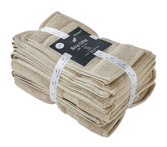 Senses By Riba 2 Bath + 2 Hand & 2 Wash Cloth Towel 1800 Gsm | All Cotton Premium Hotel & Spa Quality, Highly Absorbent Towel (Taupe) - 6 Piece