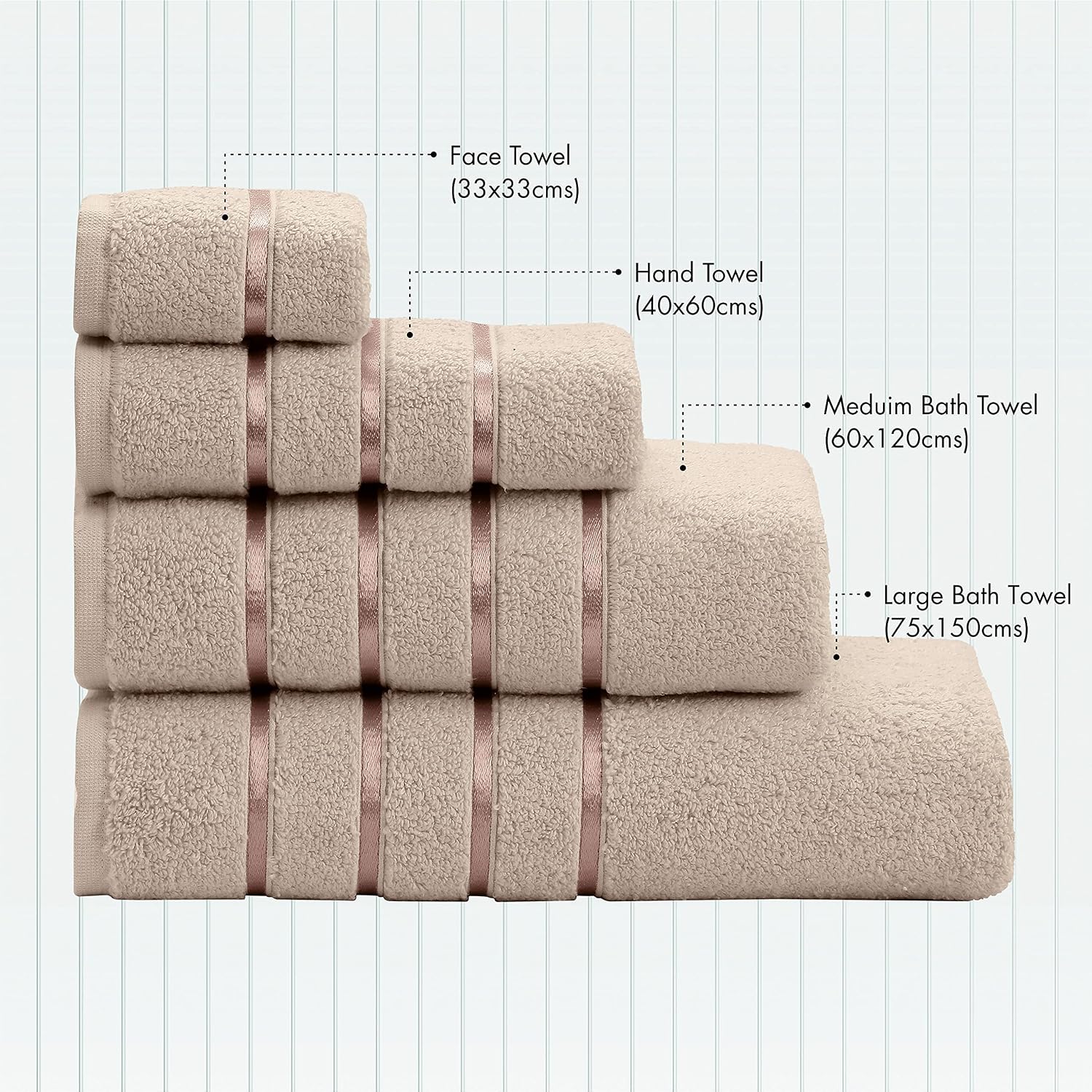 Spread Spain 100% Cotton Hand Towel 600 Gsm | Soft, Fluffy, Super Absorbent & Quick Dry Towels For Pool, Spa & Gym (Mouse)