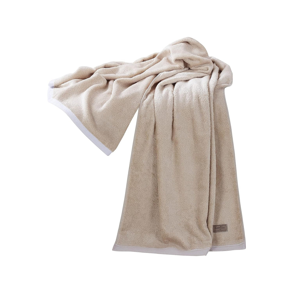 Spread Spain Bamboo Bath Towels 360 Gsm | Large Size Bamboo Bath Towel High Absorbent & Soft Bath Towel For Men & Women (Sand)
