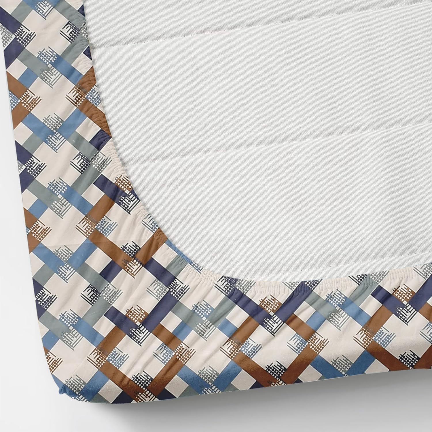 All Around Elastic Fitted Bedsheets King Size With 2 Pillow Covers | Double Size 72 X 78 X 10 Inches, Multicolor - Ideal For Hotel, House, Bedroom, Guest House