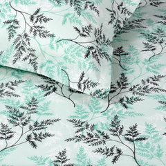 King Size Double Bedsheet With 2 Pillow Covers - 108 X 108 Inches, Aqua Mist | Ideal For Gifting Diwali, Dussehra - Soft & Smoothing Touch Bedsheet