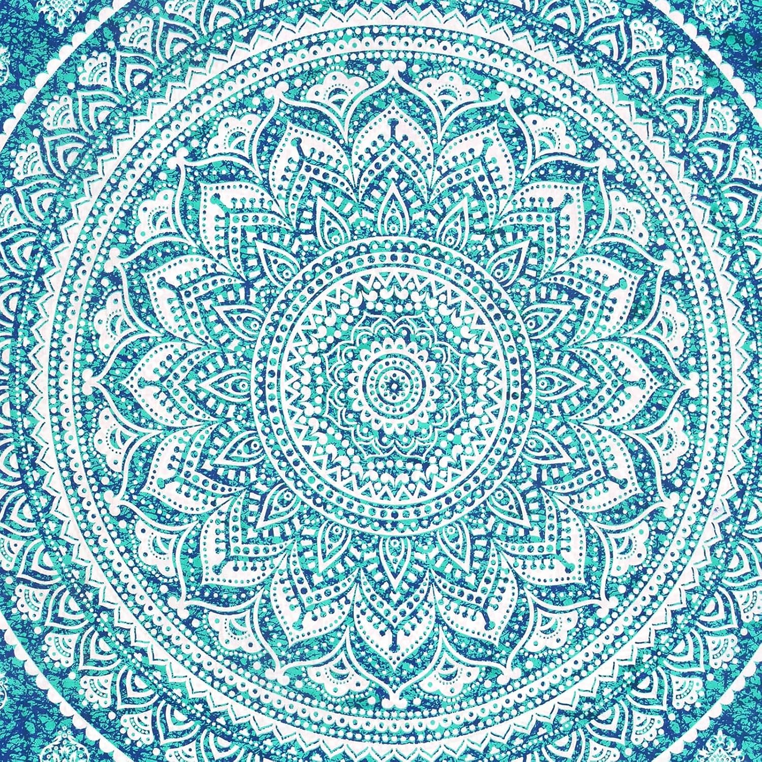 Pure 100% Cotton Double Bed Sheet With 2 Pillow Covers - 90 X 100 Inches, Blue & White | Beautifully Handcrafted Traditional Bedsheets - Skin Friendly Fabric