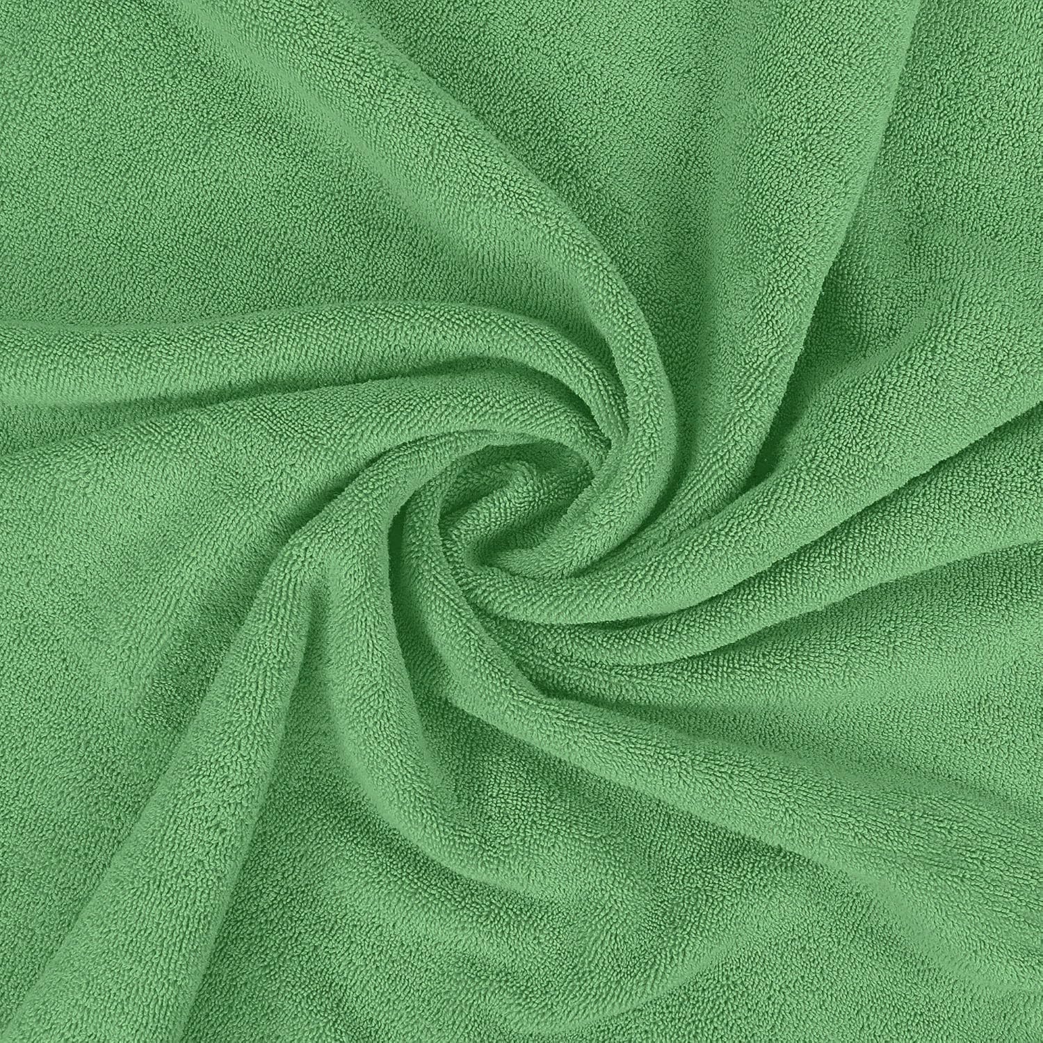 Rewop Microfiber Bath Towels 1200 Gsm | Large Size-Super Soft Coral Fleece Bathing Towel With Hook Quick Dry Super Absorbent-Bath Towel For Men & Women (Light Green)- Pack Of 2