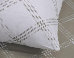 Fitted 1 Single Size Bedsheet With 1 Pillow Cover - Size 36 X 78 Inches, White & Black | Luxury Soft Sheet, Lightweight & Breathable Bedsheet