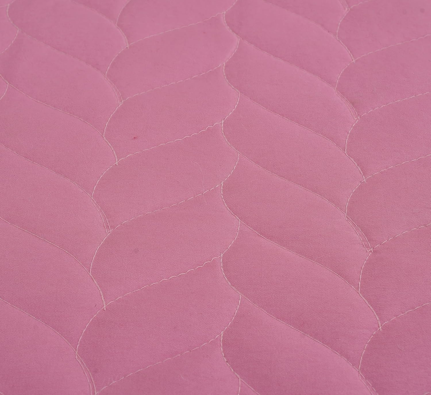 Quilted Double Bedsheet For King Size With 2 Pillow Covers | 90 X 100 Inches, Pink - Super Soft Bedding Set | Suitable For All Seasons