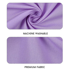 Queen Size Solid Plain Bedsheet Set Includes 2 Pillow Covers - 90 X 95 Inches, Purple | Exceptional Softness & Breathability | Premium Microfiber Material