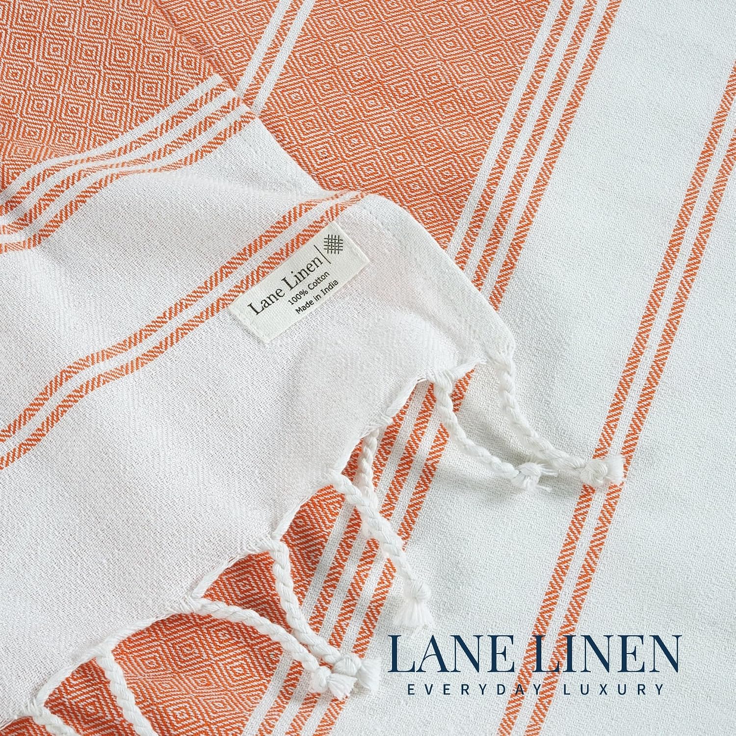 Lane Linen Turkish Beach Towel 810 Gsm | Essentials For Women Large Pool Towel, Absorbent & Quick Dry, Sand Free Beach Towel - Bird Of Paradise (2 Pack)