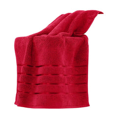 Spread Spain 100% Cotton Bath Towels 600 Gsm | Roman Bath Towel Large Size Soft, Fluffy & Absorbent - Red