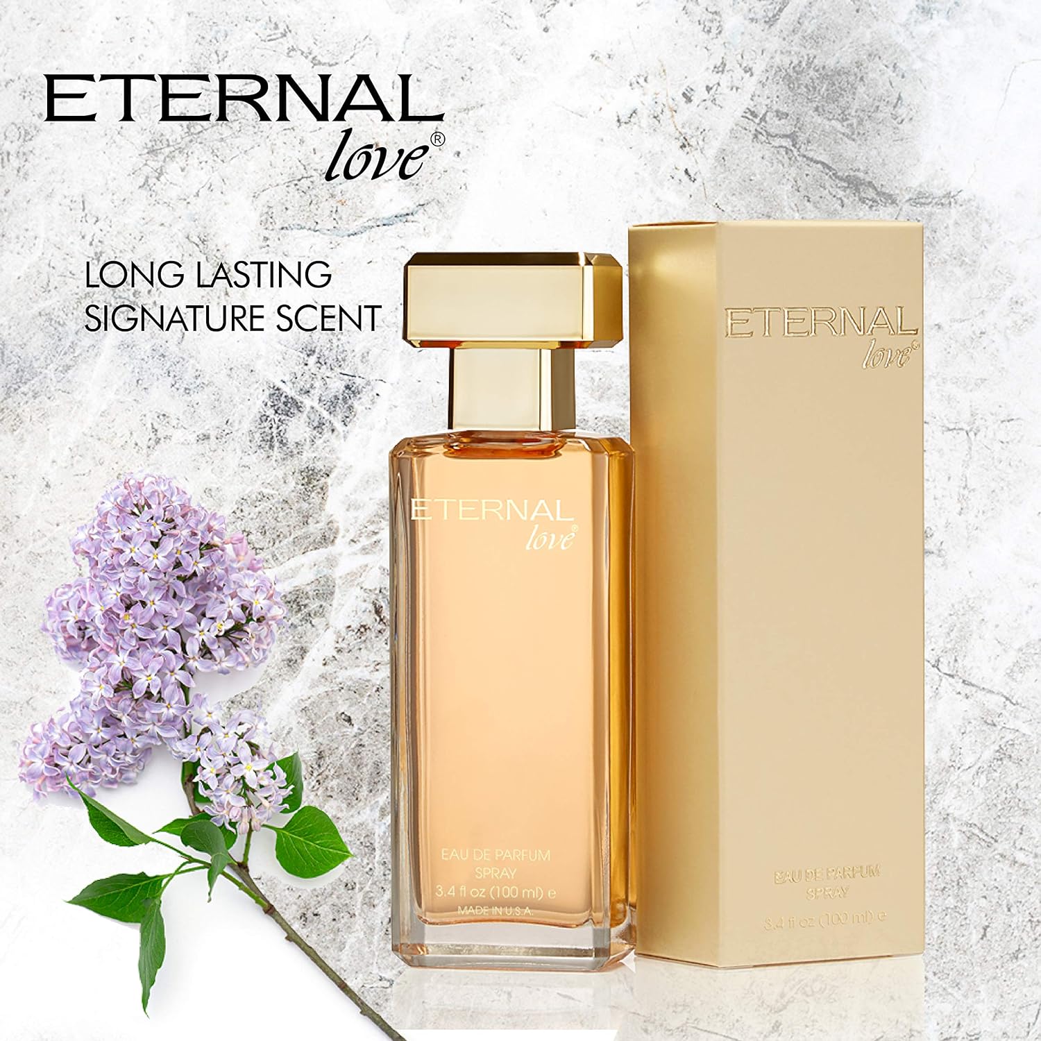 Eternal Love For Women Eau De Parfum Spray 100ml 3.4 Fl.oz. Long Lasting | Alcohol Free