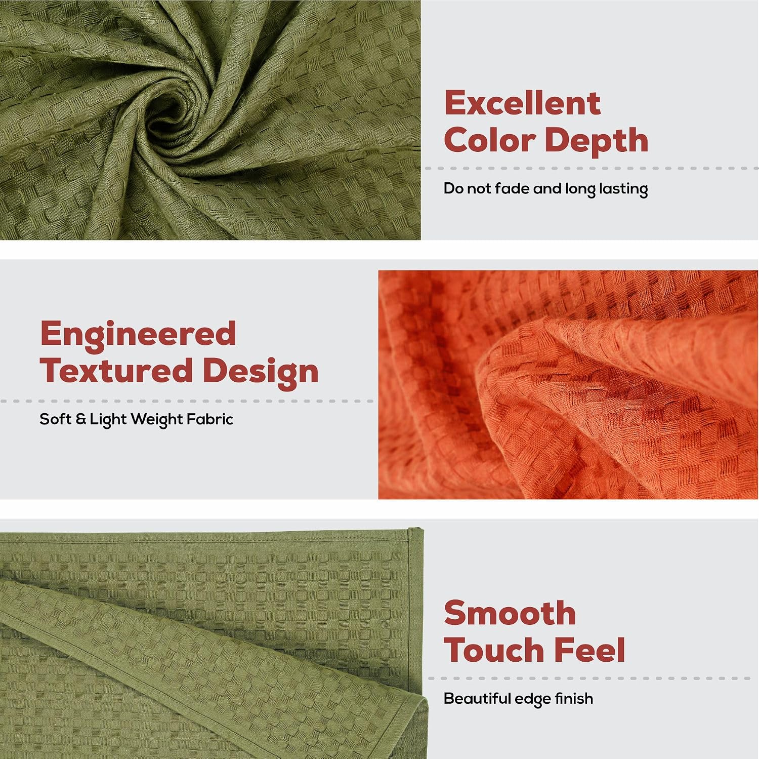 Eco Sense Basket Weave 100% Cotton Luxuriosly Bath Towels 700 Gsm | Soft, Super Absorbent, Large Size Quick Dry Bath Towel - Cinnamon & Leafy (Pack Of 2)