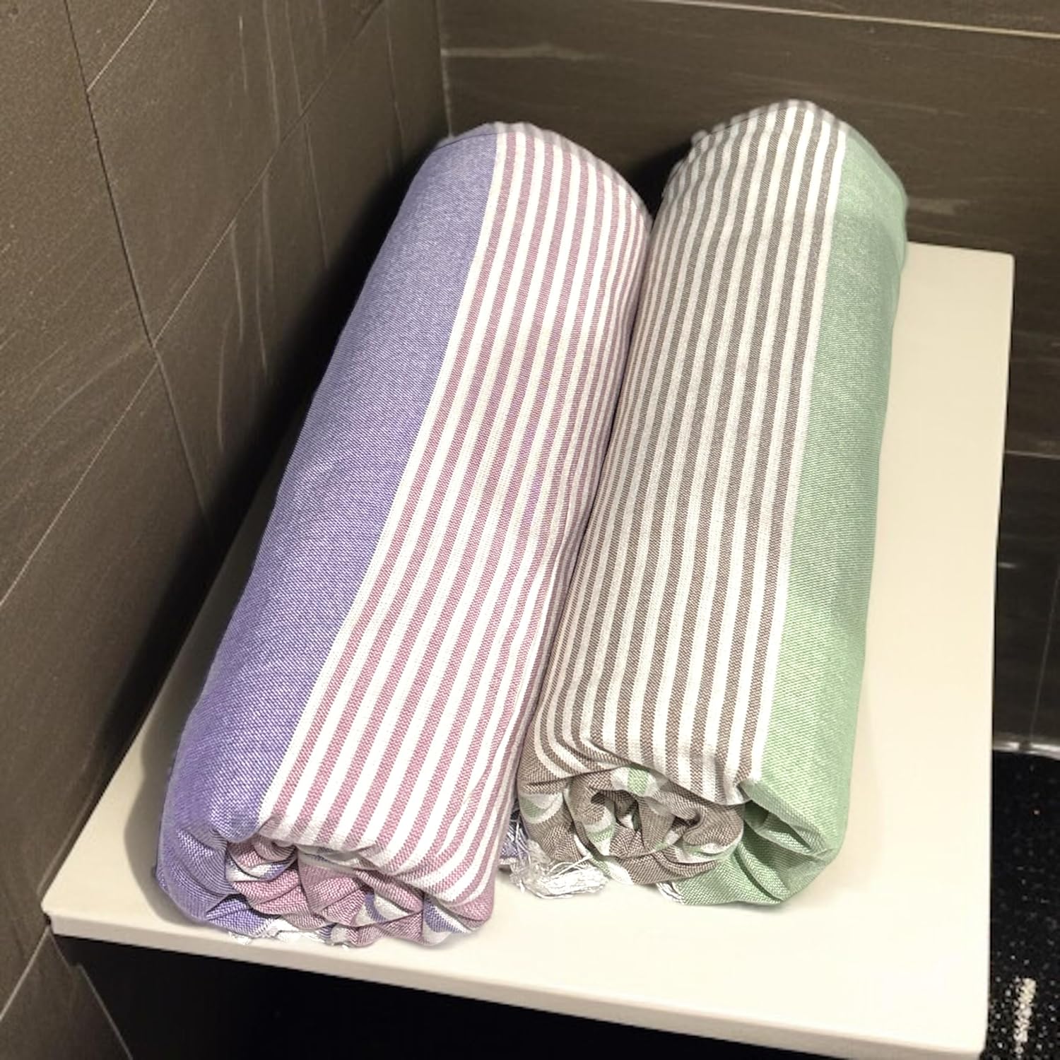 Plushcraft 100% Bamboo Extra Large Bath Towels 430 Gsm | Ultra Soft, Absorbent, Quick Dry Bath Towel For Daily Use, Beach, Pool & Gym | Pack Of 2 (SKT)
