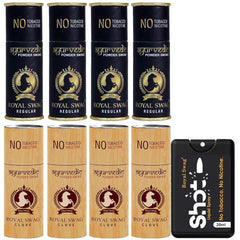 Royal Swag Ayurvedic & Herbal Cigarettes Regular Flavour & Clove Flavour 20 Sticks Each With 20ml Shot Anti Addiction Spray - (40 Sticks)