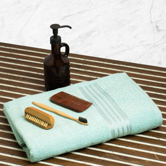 Himêya 100% Cotton Bath Towels 380 Gsm | Large Size Bath Towel For Men & Women (Crise Blue)
