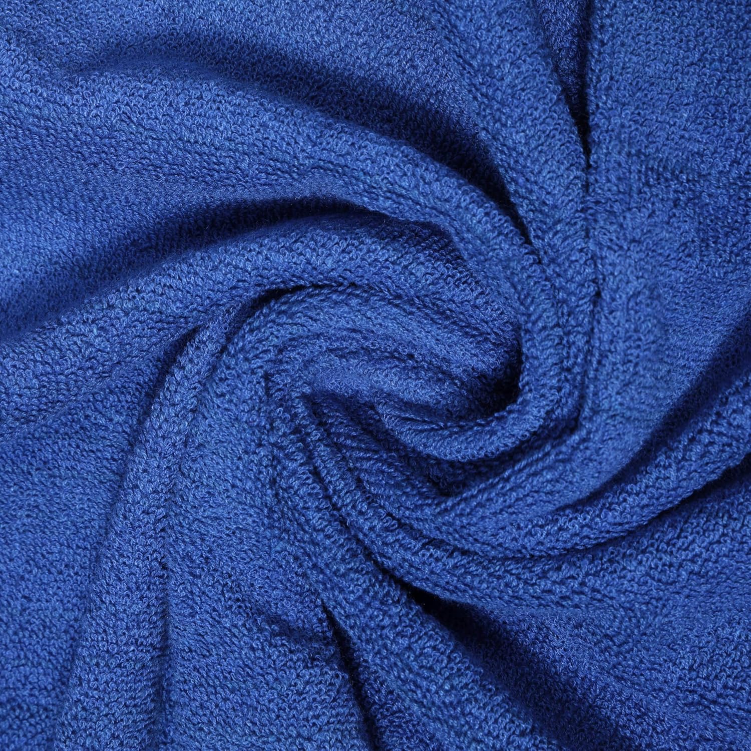 Dreamscape 100% Cotton Bath Towel 1100 Gsm - Set Of 2 (Blue & Light Orange)