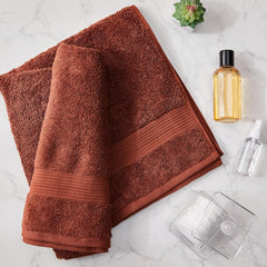 100% Cotton Large Size Bath Towel 500 Gsm | Soft & Absorbent Quick Dry & Durable Bath Towel (Rust)