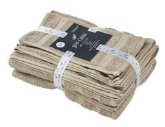 Senses By Riba 2 Bath + 2 Hand + 4 Face Cloths Towel 1.6 Kg (Taupe) - Pack Of 8