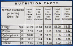 Girnar Variety Pack Instant Premix Chai - 36 Sachets | 8 Sachets Each Of Cardamom, Ginger, Masala, Lemongrass + 4 Sachets Of Saffron Flavor - Caffeine Free