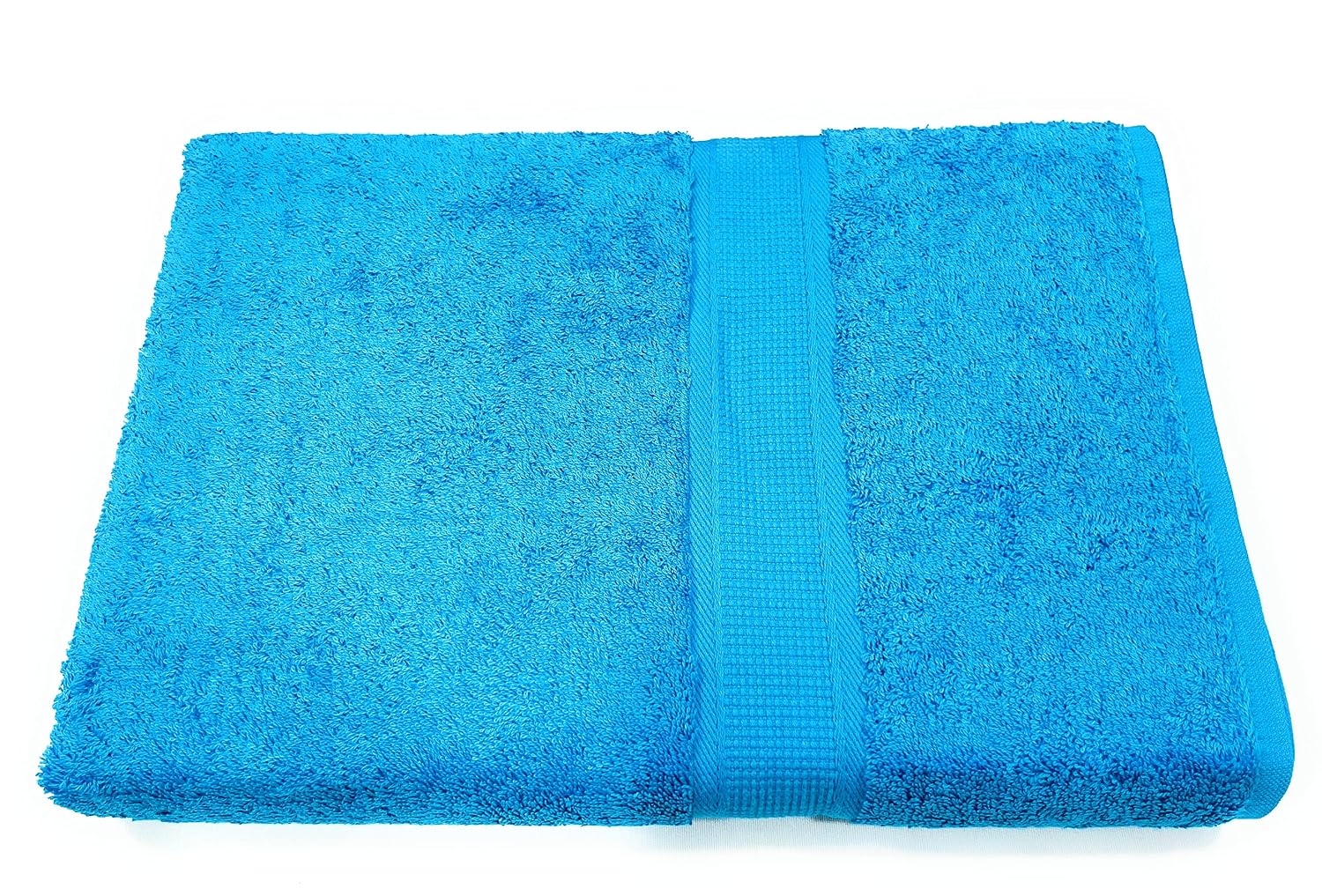 Bombay Dyeing Santino Premium Cotton Large Bath Towel 500 Gsm (Aqua Blue)