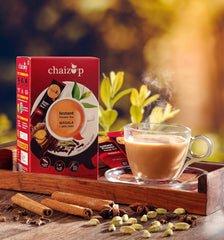 Chaizup Premium 1 Min Instant Masala Tea Premix - Pack Of 3 X 140gm, 4.9 Ounce Each, 30 Sachets | Just Add Hot Water - Assam Masala Chai Powder | Low Caffeine, No Added Color - Home Like Tea
