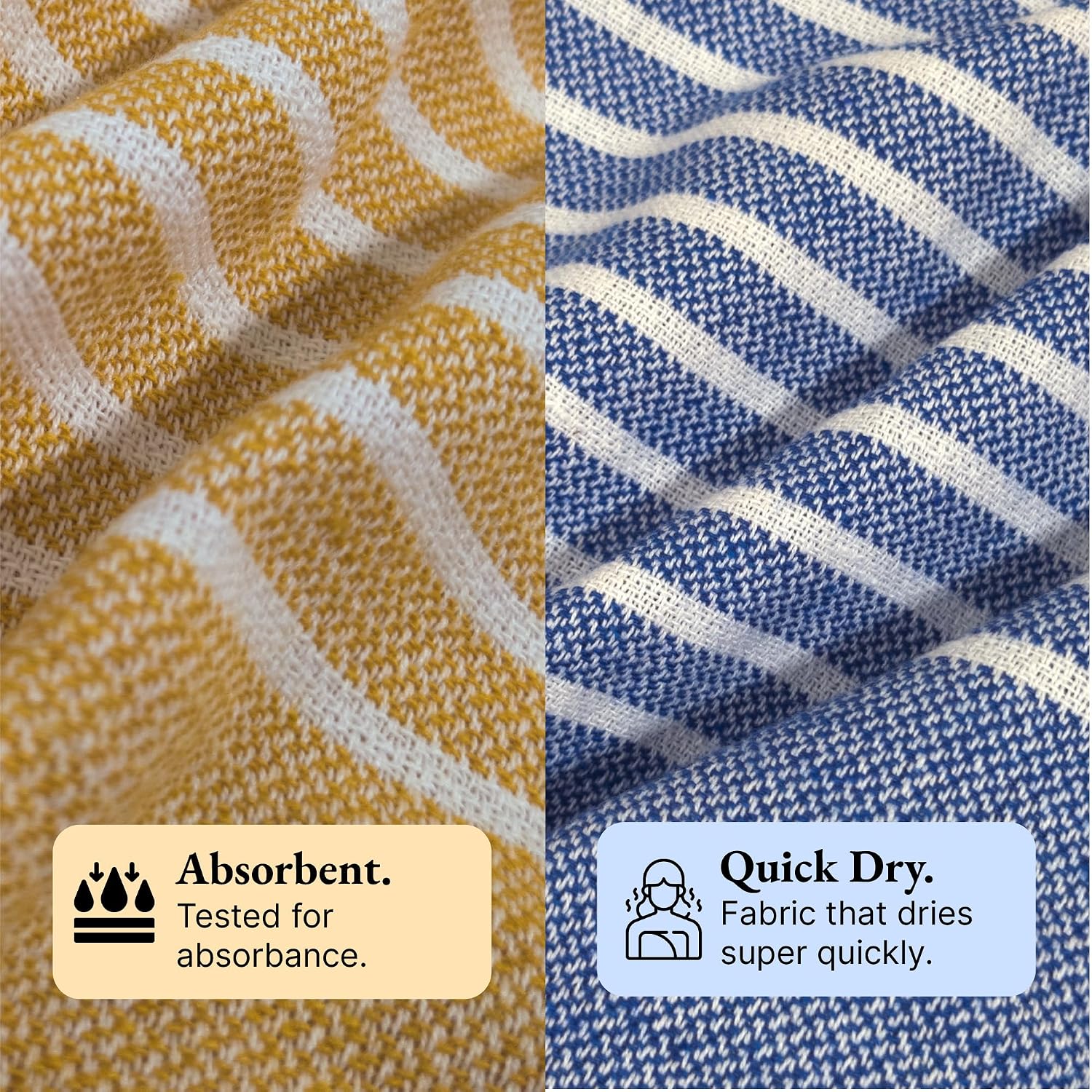 Indihaus Cotton Bath Towels 460 Gsm | Absorbent Large Size Quick Dry Gym Travel & Bath Towel (Orange & Blue)- Set Of 2