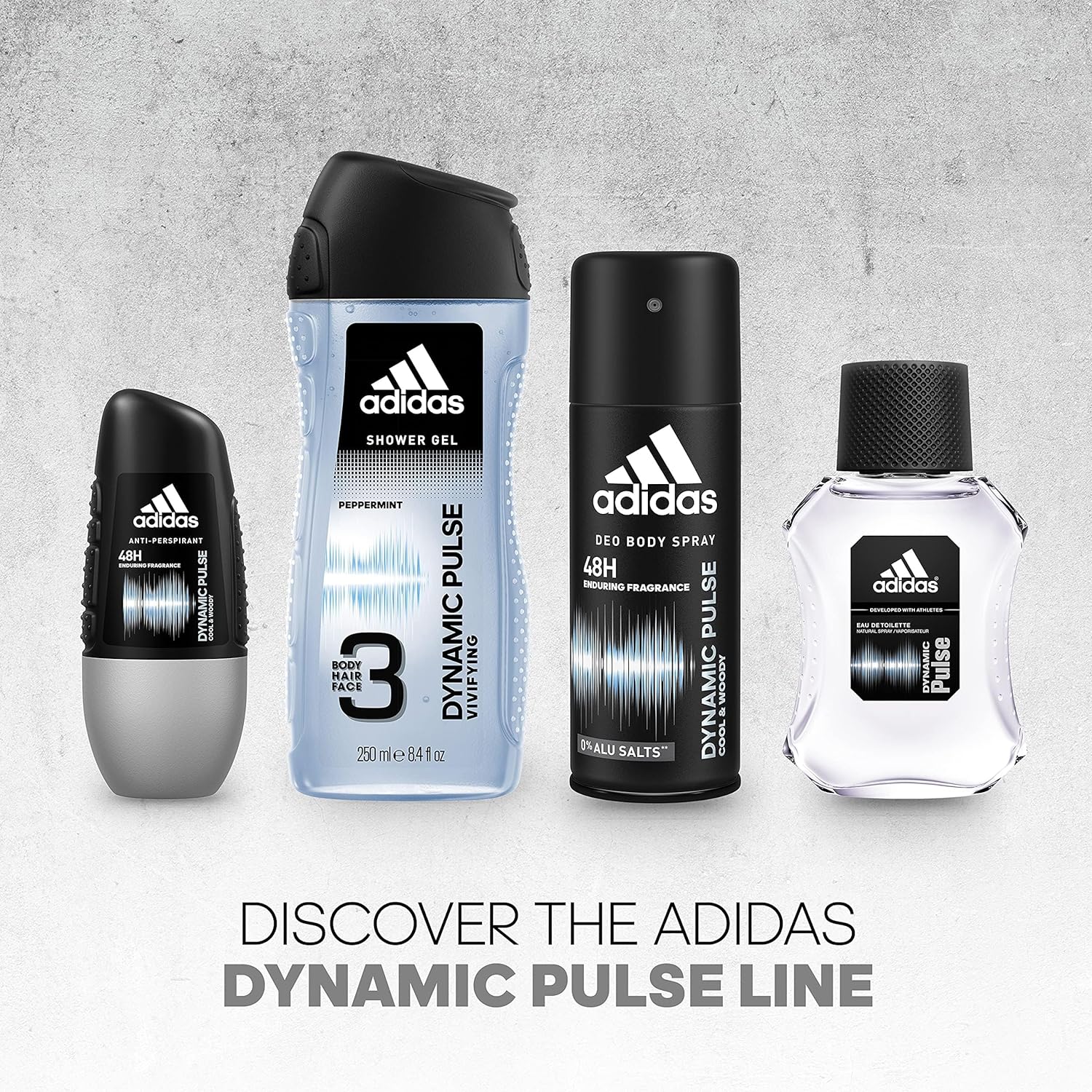 Adidas Dynamic Pulse Eau De Toilette Spray 100ml 3.4 Fl.oz. Developed With Athletes | Perfect Gift For Boyfriend