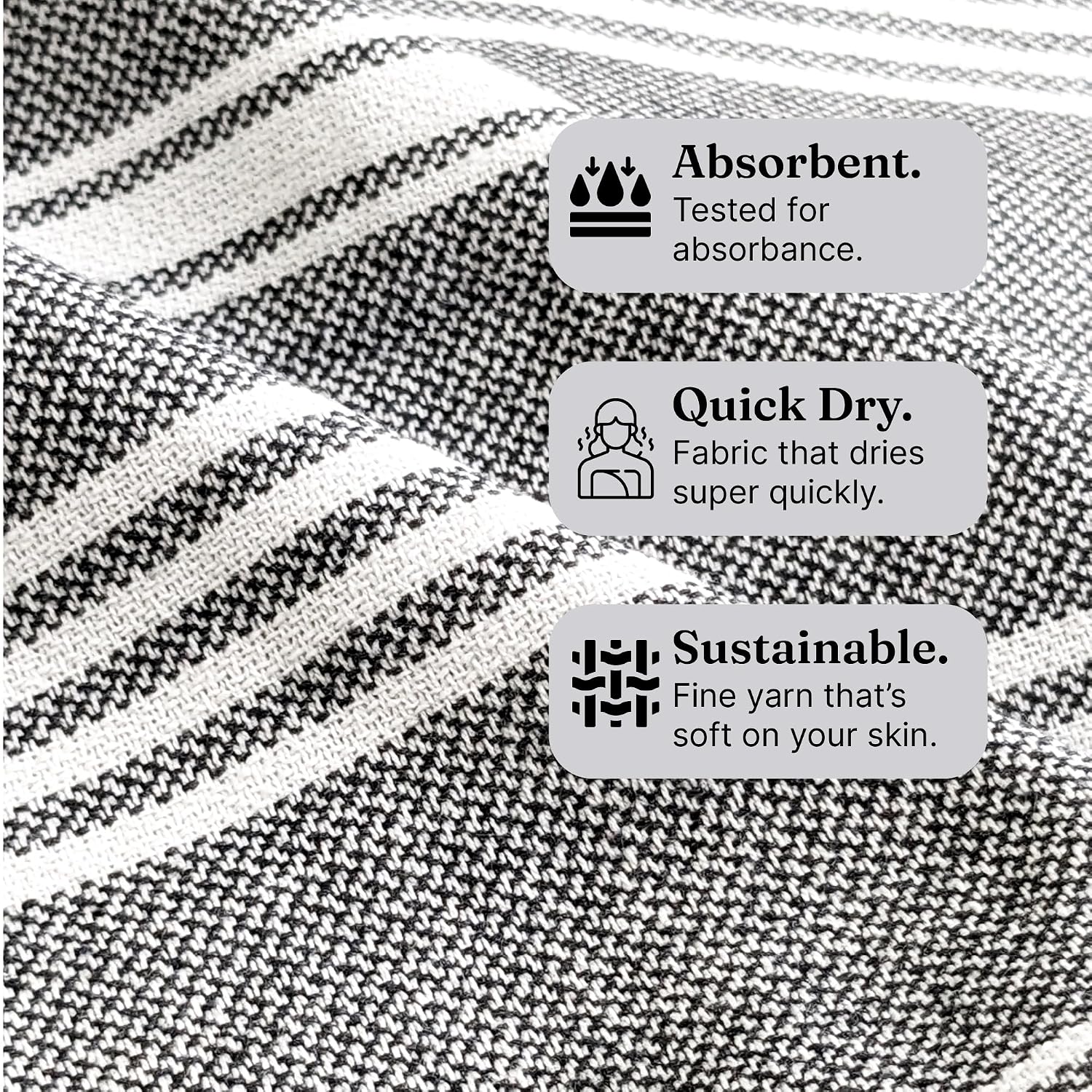 Indihaus Premium Extra Large Cotton Towel 330 Gsm | Soft, Absorbent & Comfortable Quick Dry Bath Towels Large Size (6Ft X 3Ft) (Slate Grey)