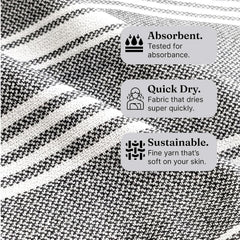 Indihaus Premium Large Cotton Bath Towels 380 Gsm | Soft, Absorbent & Comfortable Large Size Bath Towels (Slate Grey)