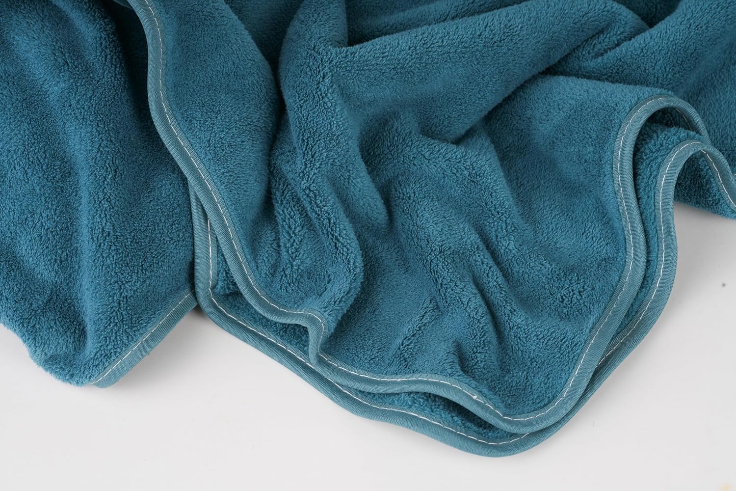 Glivary Microfiber Bath-Soft Towel 640 Gsm | With Hook Quick Dry Super Absorbent-Bath Towel For Men & Women (Greenish Blue & Dark Grey) | Pack Of 2