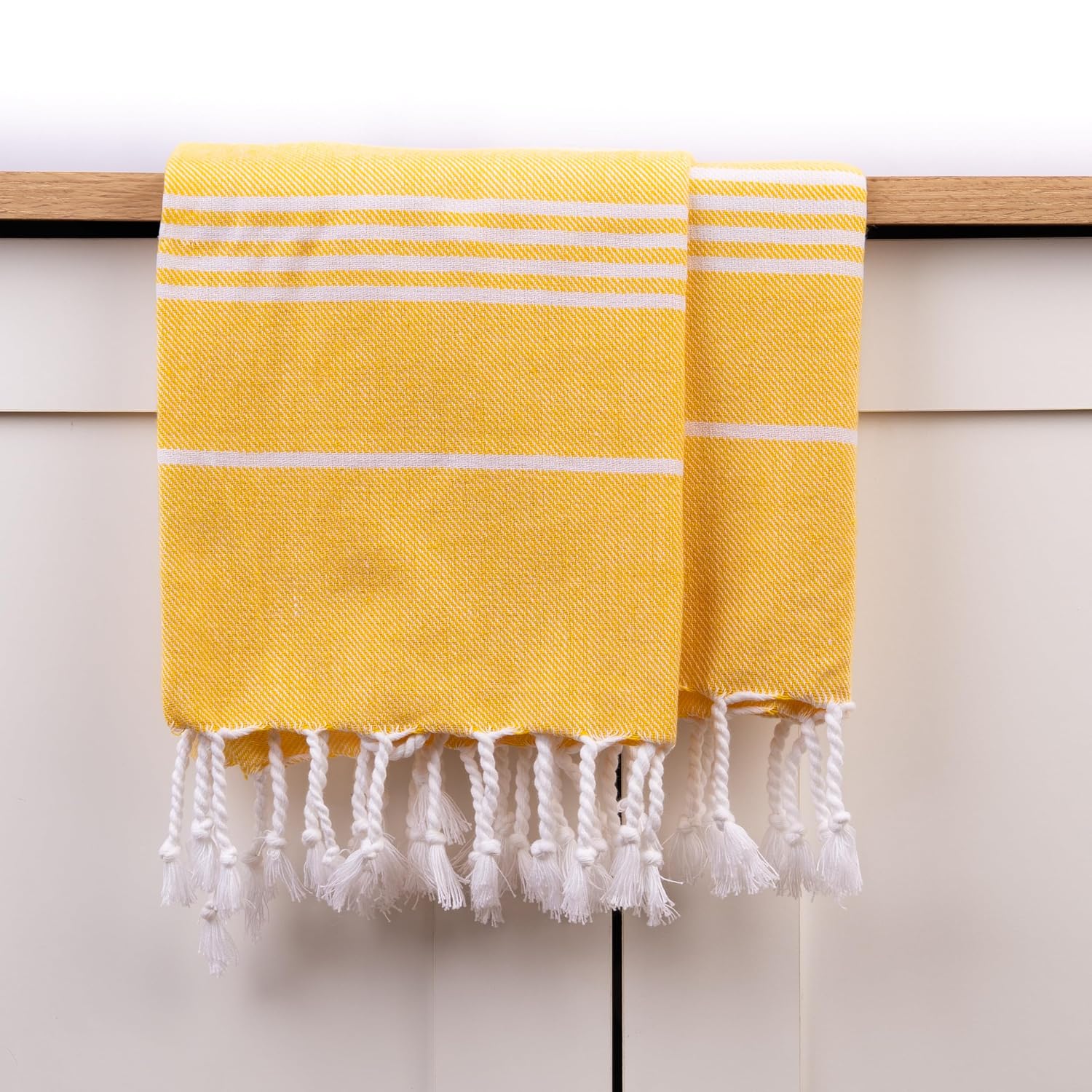Haber Premium Basic Large Size 100% Cotton Towel 300 Gsm | Soft, Absorbent & Comfortable Quick Dry Bath Towels - Lemonade Fizz (1 Pcs)
