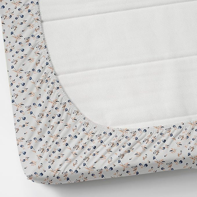 Premium Heavy Cotton Bedsheets Elastic Fitted Double Bedsheets With 2 Pillow Covers - 72 X 78 X 10 Inch, Blue | Elastic Fitted King Size Bedsheet