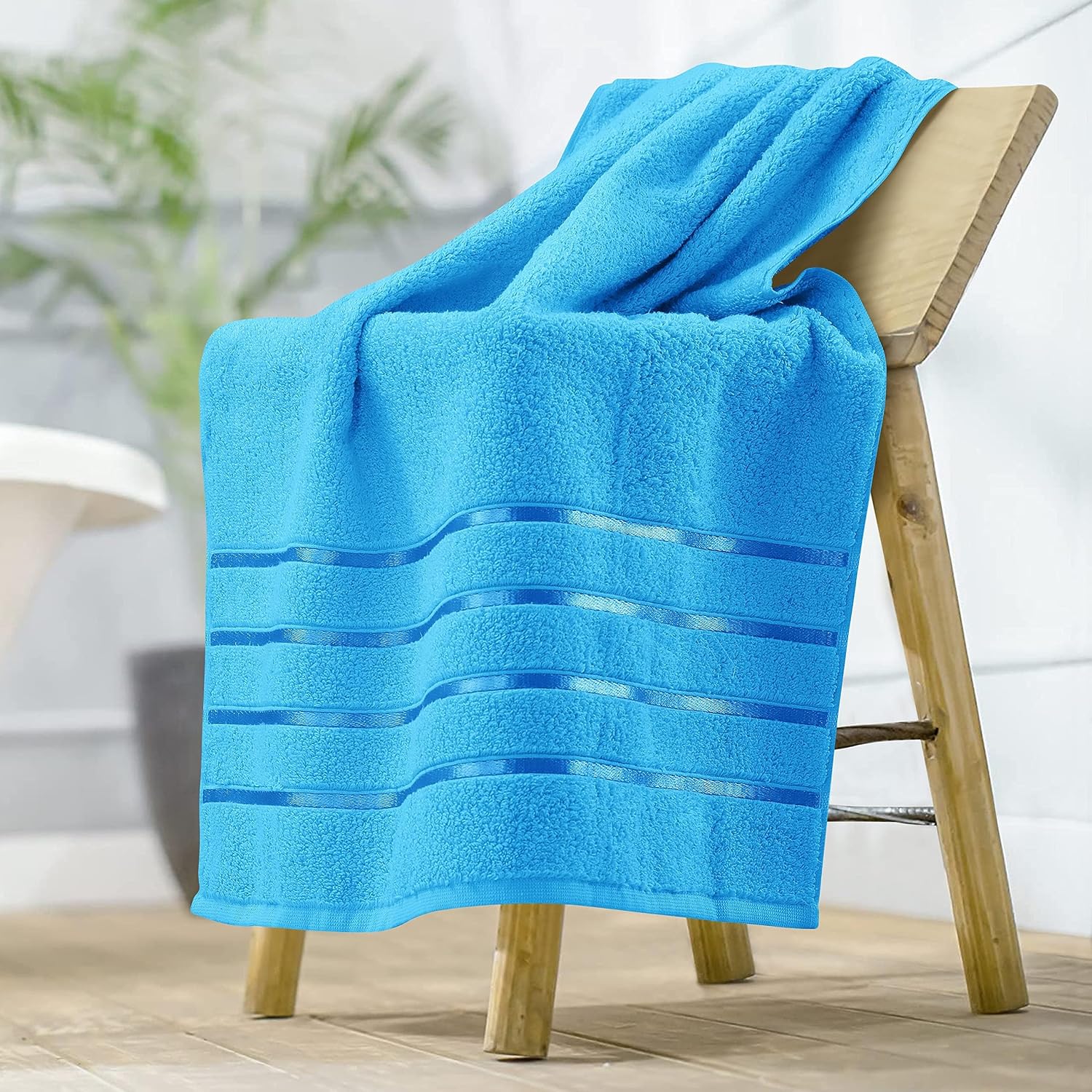 Spread Spain 100% Cotton Bath Towels 600 Gsm | Roman Bath Towel Large Size Soft, Fluffy & Absorbent - Brown