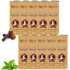 Royal Swag Ayurvedic Herbal Cigarettes 100% Tobacco Free 100% Nicotine Free Cigarettes Clove Flavoured | Smoking Cessation Pack Of 50