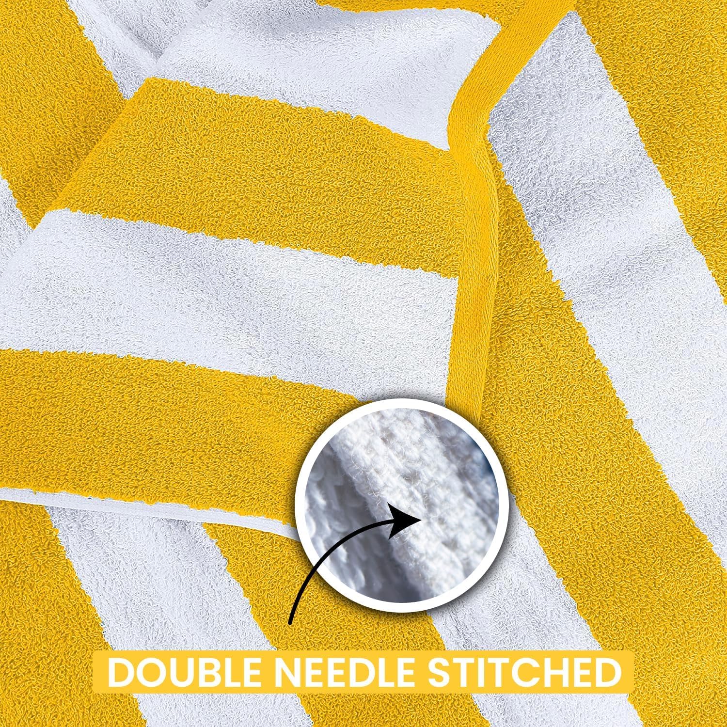 Hanorix 100% Cotton Large Size Bath Towel 450 Gsm | Soft Bath Towel For Men & Women Ultra Absorbent Cotton Towel Soft & Absorbent Towel (Golden Line)