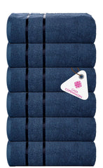 Casa Copenhagen Egyptian Cotton Ecstatic Hand Towel 740 Gsm (Navy)- 6 Pcs