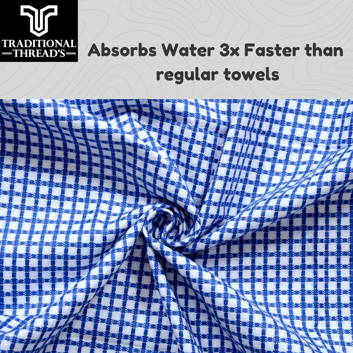 Traditional Thread'S 100% Cotton Large Size Bath Towel 520 Gsm | Ultra Soft, Absorbent, Light Weight & Quick Dry Towel - Set Of 3