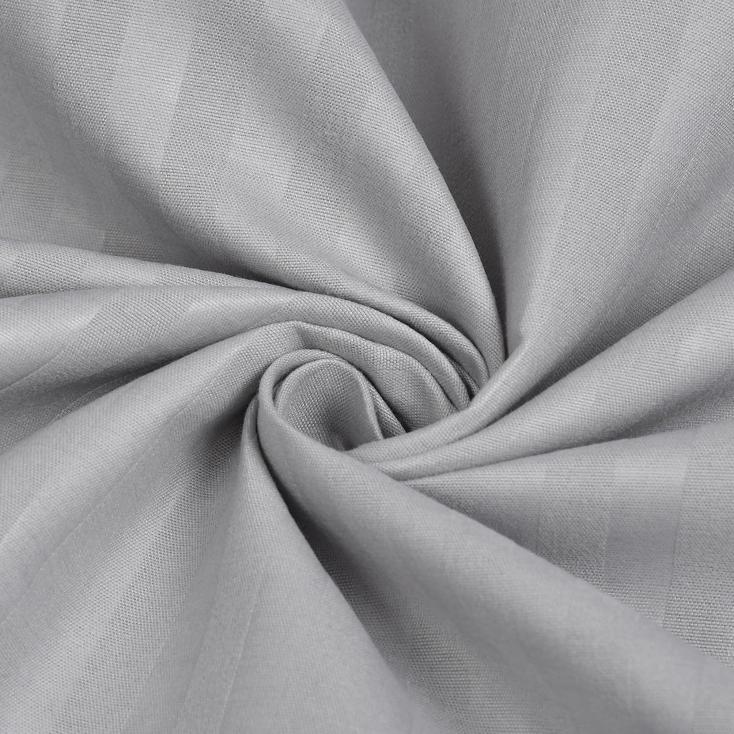 Glace Cotton Single Bedsheet With 1 Pillow Cover (89 X 57 Inches, Silver) | Long Lasting Durability & Comfort For Your Living Space