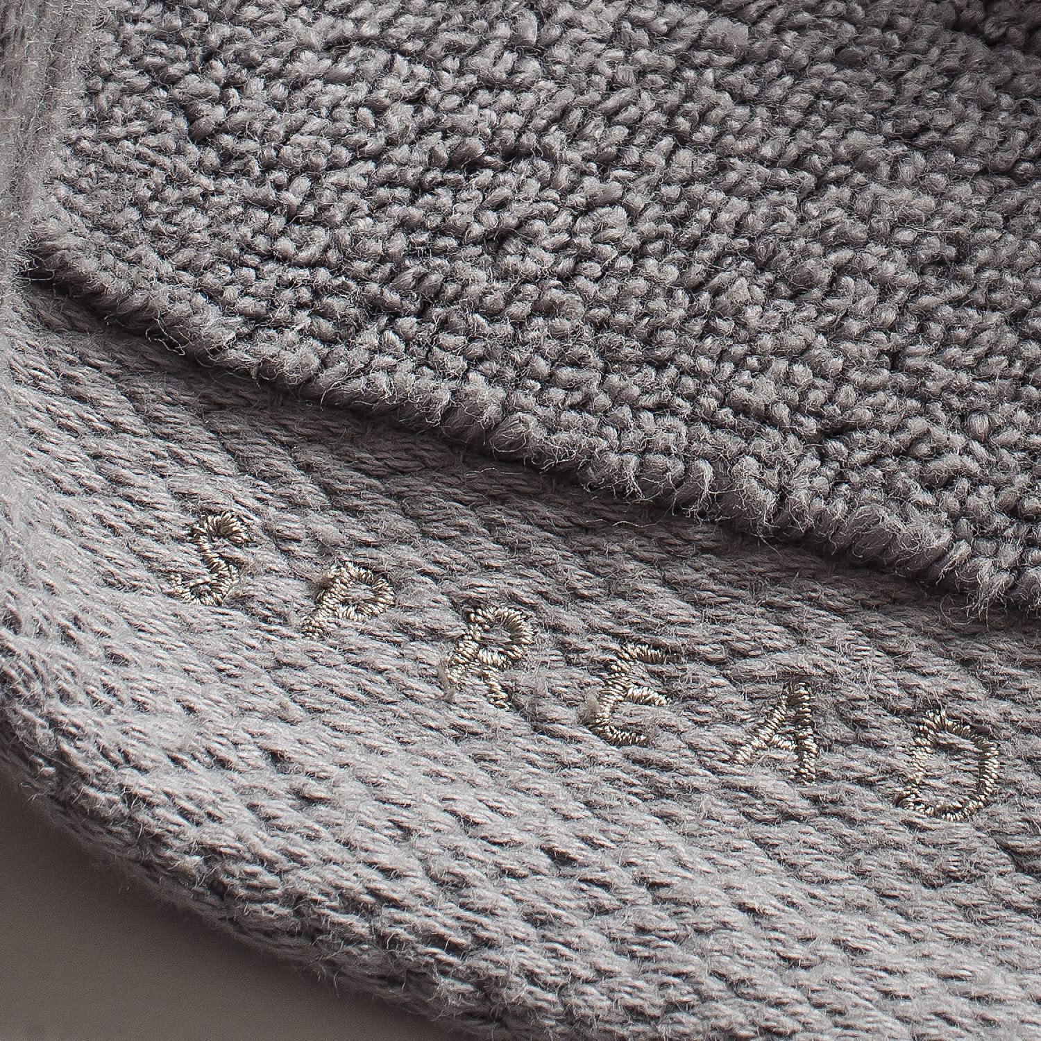 Spread Spain Resort Luxury Hotel & Spa Quality Luxurious Cotton Face Towel 720 Gsm Maximum Softness & Absorbency, Ultra-Durable - Carbon (2 Piece)