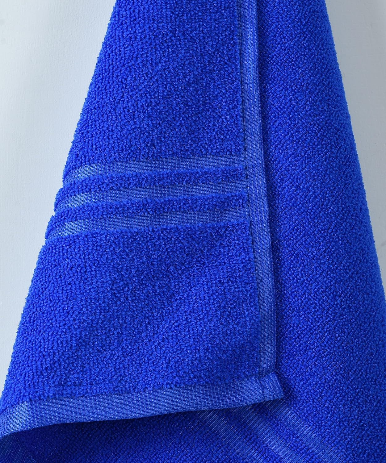 Cotton Bolls Textiles Soft Fabric Bath Towels 250 Gsm Large Size Soft & Absorbent 1 Piece Bath Towel For Men/Women In Daily Use (Blue)