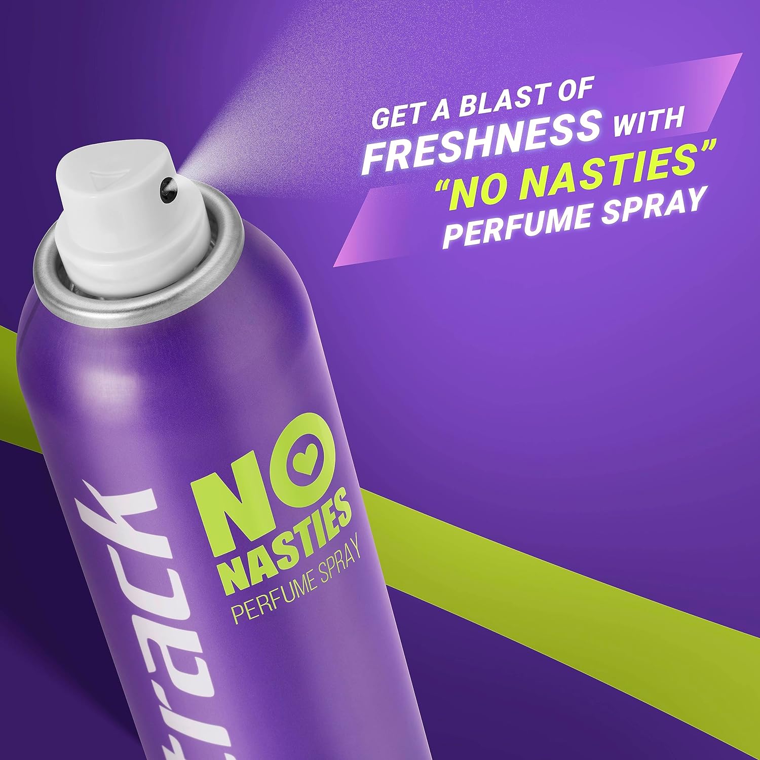 Fastrack No Nasties Hype + Legit Deodorant Perfume Spray 135ml 4.5 Fl.oz. Each Pack Of 2 | Unisex Fragrance