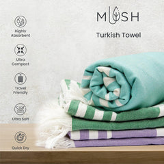 Mush 100% Bamboo Large Bath Towel 280 Gsm | Ultra Soft, Absorbent, Light Weight, & Quick Dry Towel For Bath, Travel, Gym, Beach, Pool & Yoga (Peach)